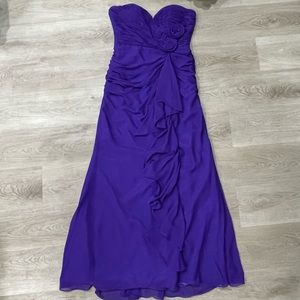 Let’s Fashion- Long Formal Purple Dress- Size XL